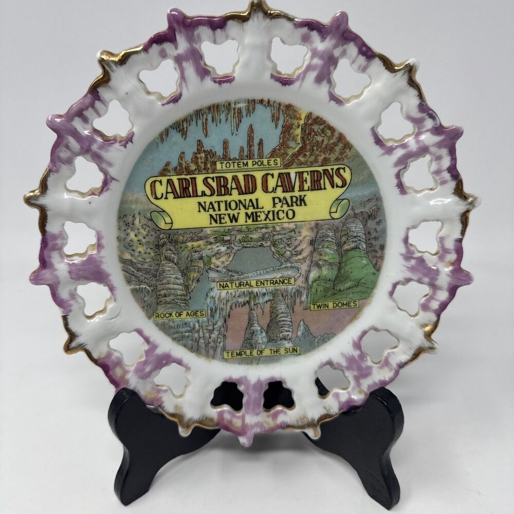 Carlsbad Caverns National Park New Mexico Ashtray Vintage Collectible Souvenir